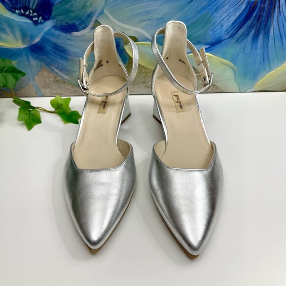 Paul Green Willa Mary Jane  Pumps in Silver Size 4 / US 6.5 - Picture 6 of 14